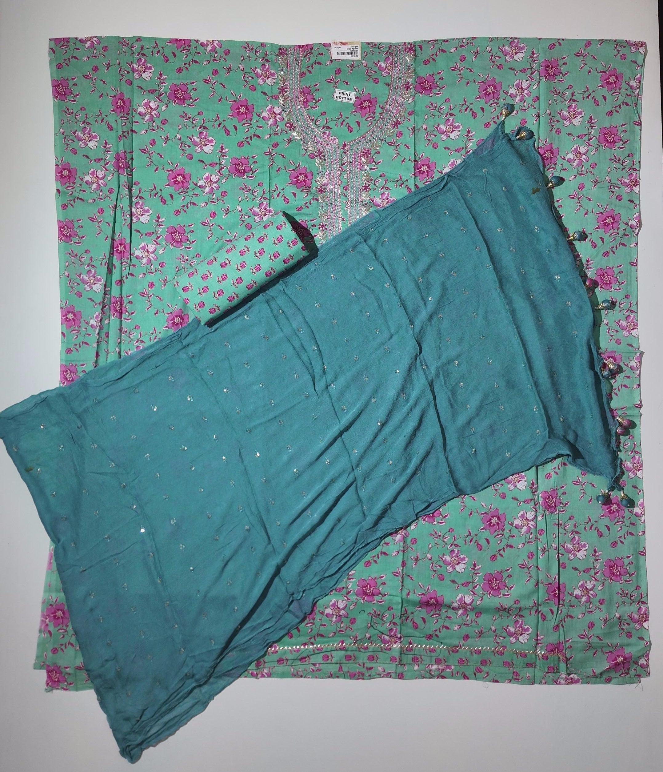 Blossom Breeze: Unstitched Floral Extravaganza Suit