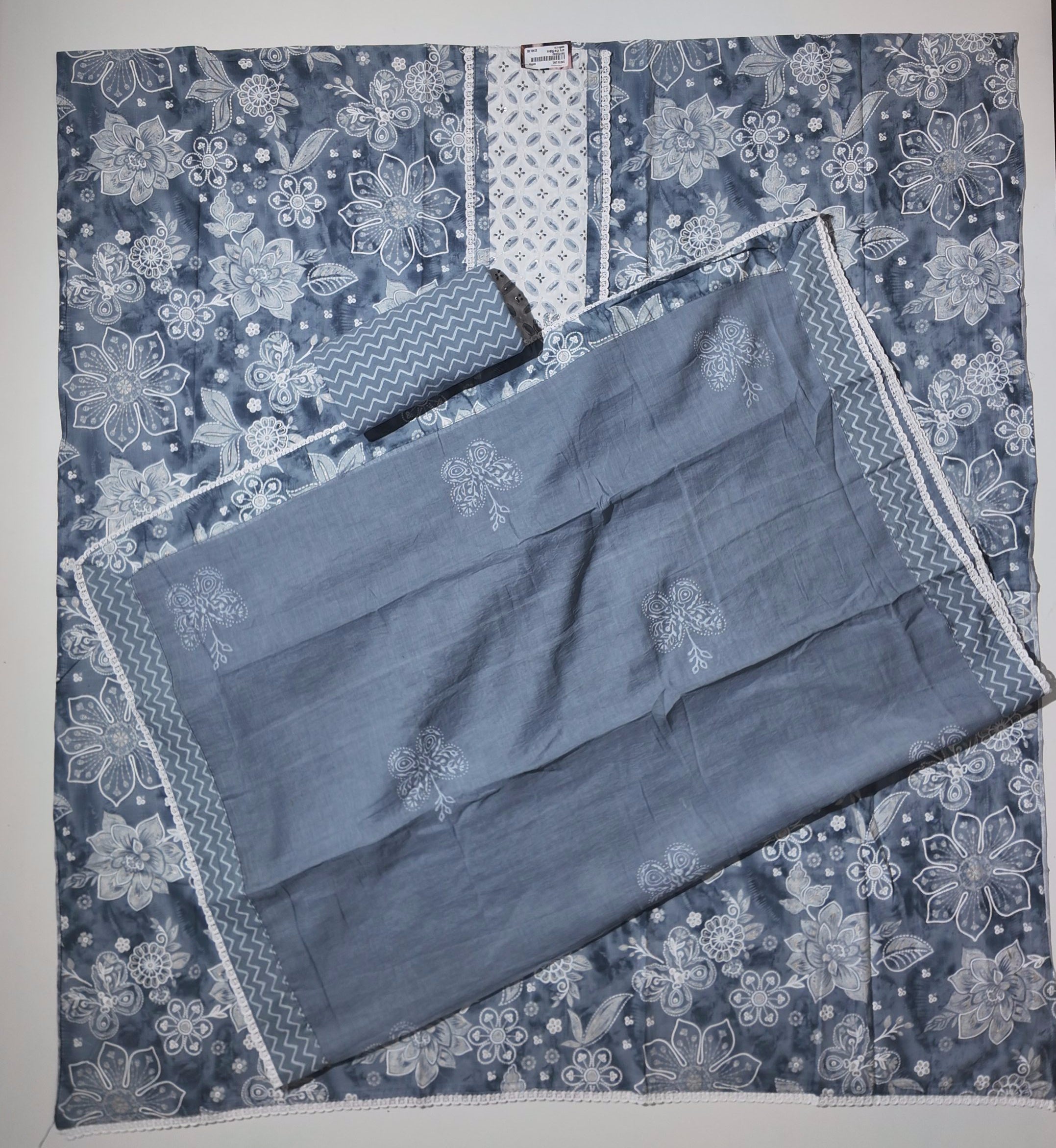 Artisan's Blue Serenade: Handcrafted Unstitched Suit