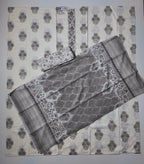 Luxurious Floral Charm: Unstitched Suit for Effortless Elegance