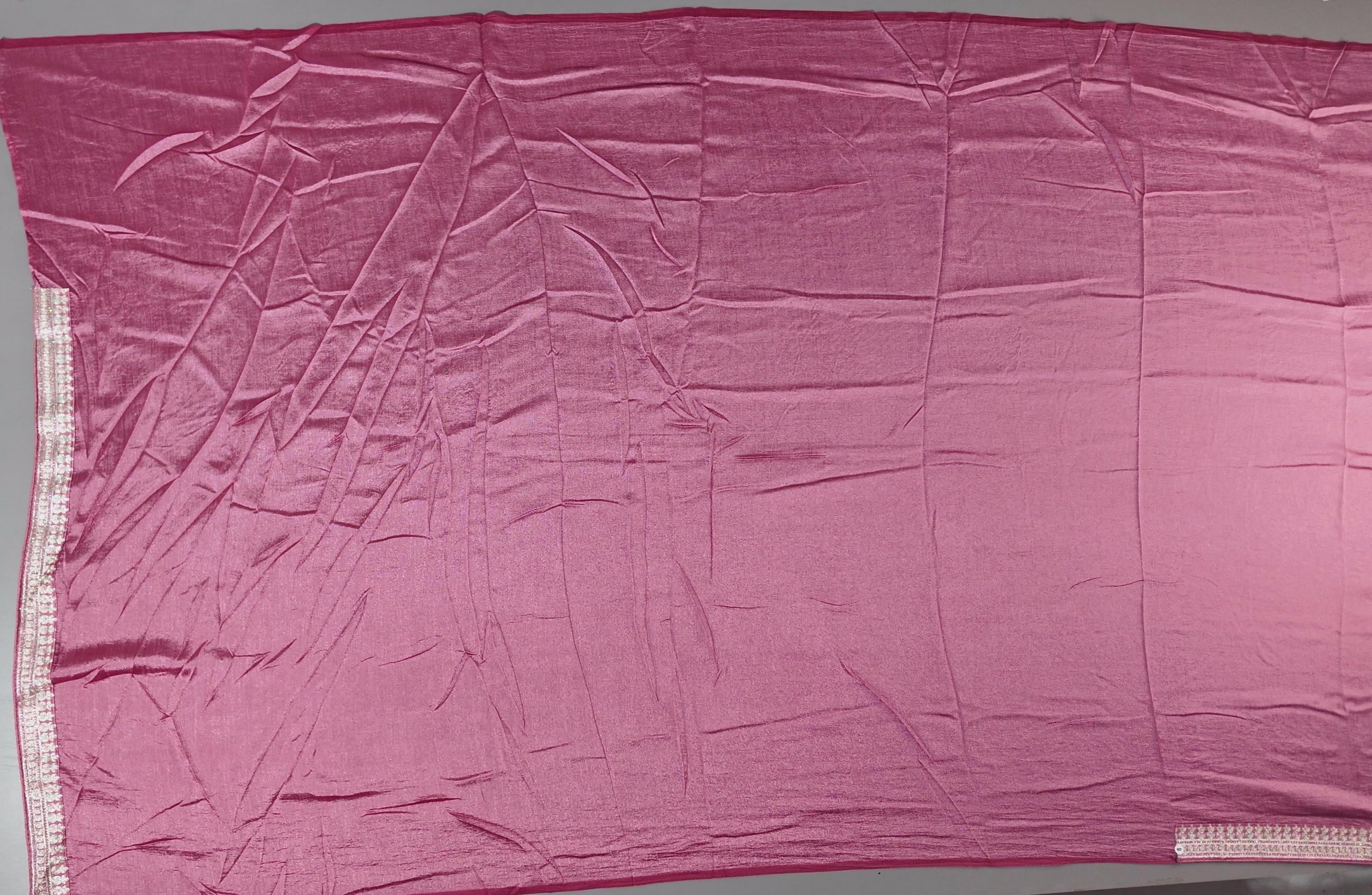 Opulent Zari-Embroidered Fuchsia Saree for Festive Radiance",