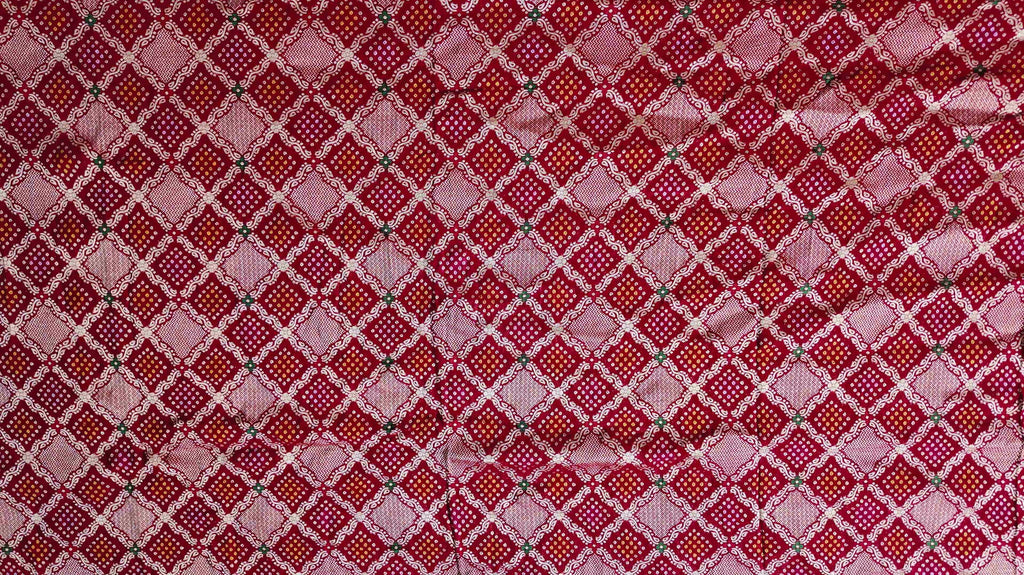 Regal Radiance: Unstitched Royal Red Suit for Festive Celebrations",