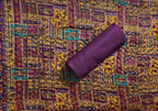 Regal Plum Unstitched Suit with Intricate Embroidery