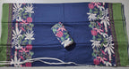 Botanical Bliss: Artisanal Unstitched Suit in Midnight Navy