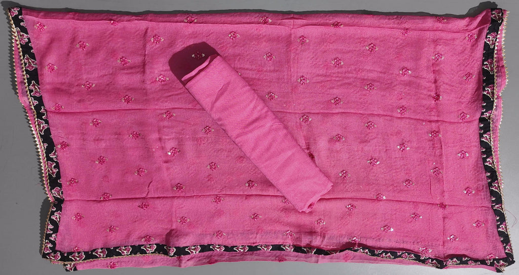 Midnight Bloom Unstitched Suit with Intricate Embroidery