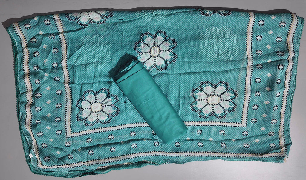 Turquoise Dream: Geometric Unstitched Suit Delight