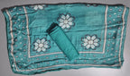 Turquoise Dream: Geometric Unstitched Suit Delight