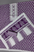 Purple Passion: Handcrafted Unstitched Suit Perfection