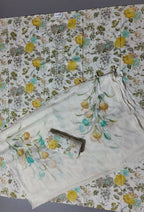 Botanical Bliss: Unstitched Suit for Chic Comfort