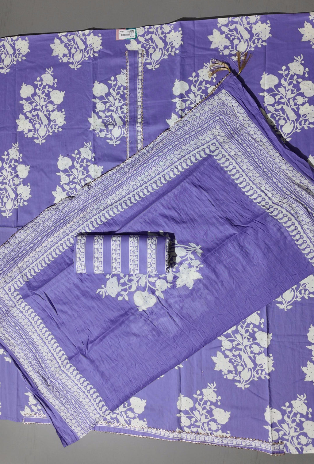 Lilac Blooms Unstitched Suit: Effortless Charm