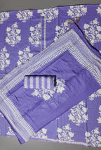 Lilac Blooms Unstitched Suit: Effortless Charm