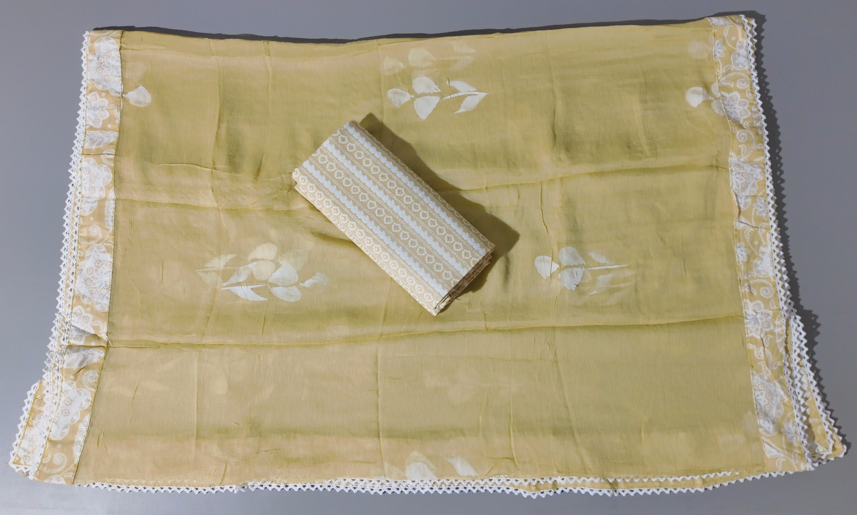 Golden Harmony Unstitched Suit - Embrace Comfort & Style