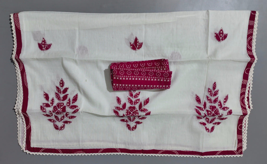 Crimson Whirl: Artistic Unstitched Suit for Celebrations
