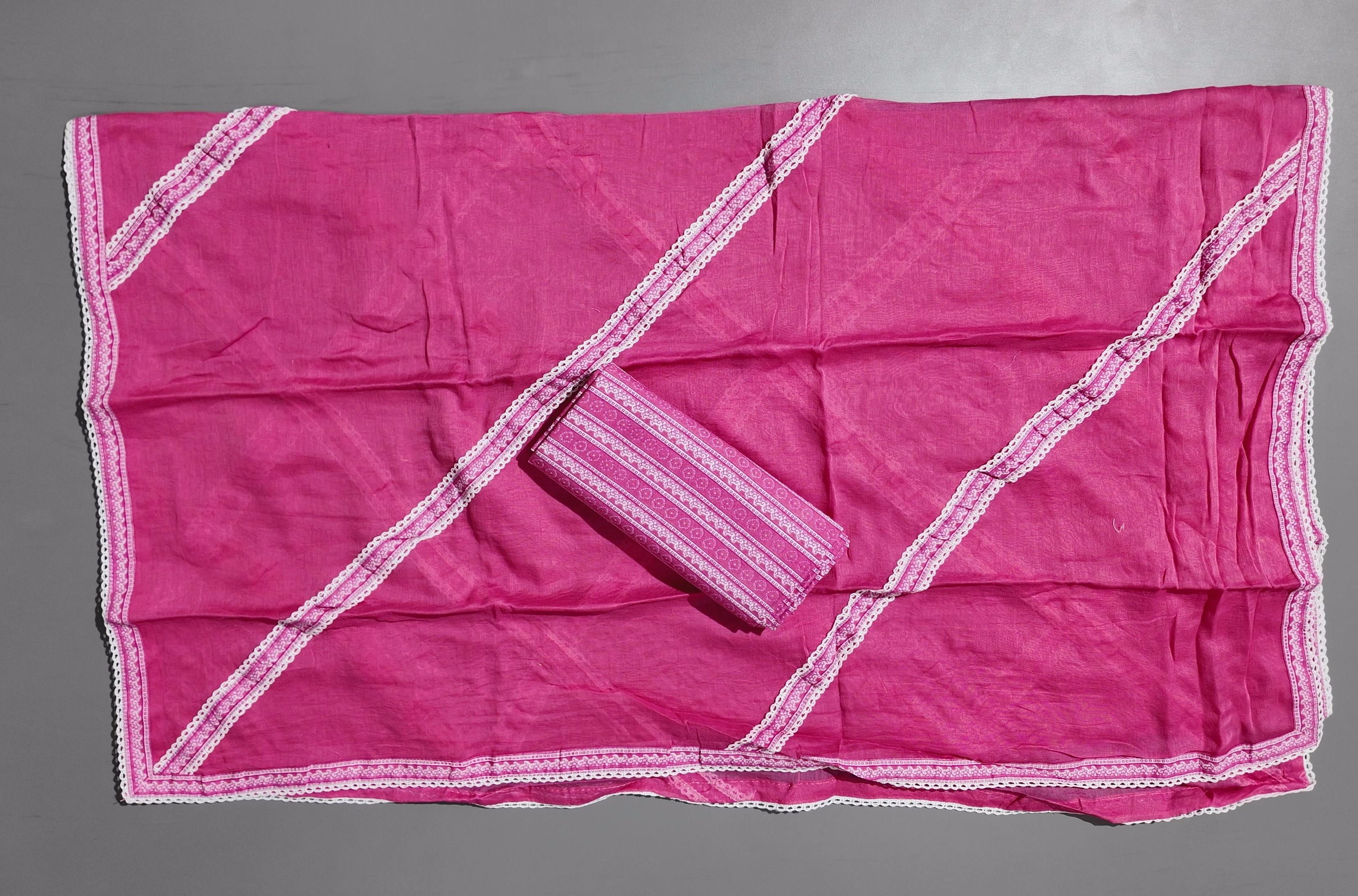 Vibrant Floral Unstitched Suit - Perfect for Festive Galas",