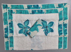 Chic Ivory & Turquoise Embroidered Unstitched Suit