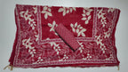 Vibrant Crimson Leaves Unstitched Suit - Artistry in Fabric