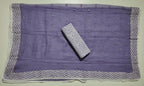 Artisan Lavender Elegance: Intricate Lace Unstitched Suit