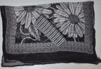 Timeless Black & White Botanical Unstitched Suit Fabric