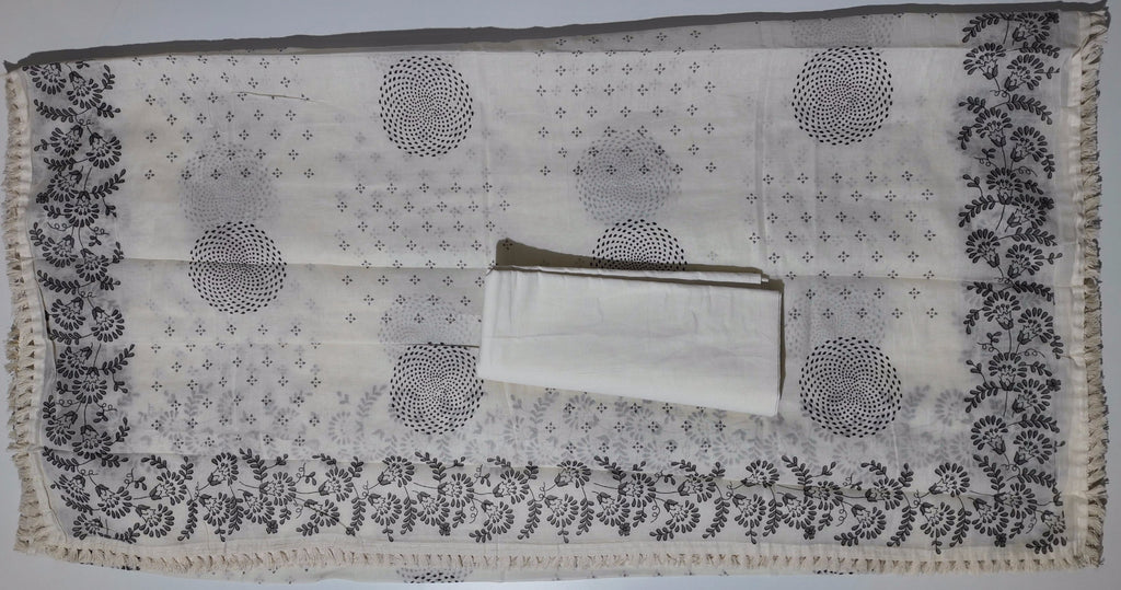 Timeless Handcrafted Unstitched Suit with Intricate Embroidery