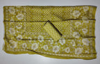 Zestful Bloom: Unstitched Mustard Floral Ensemble