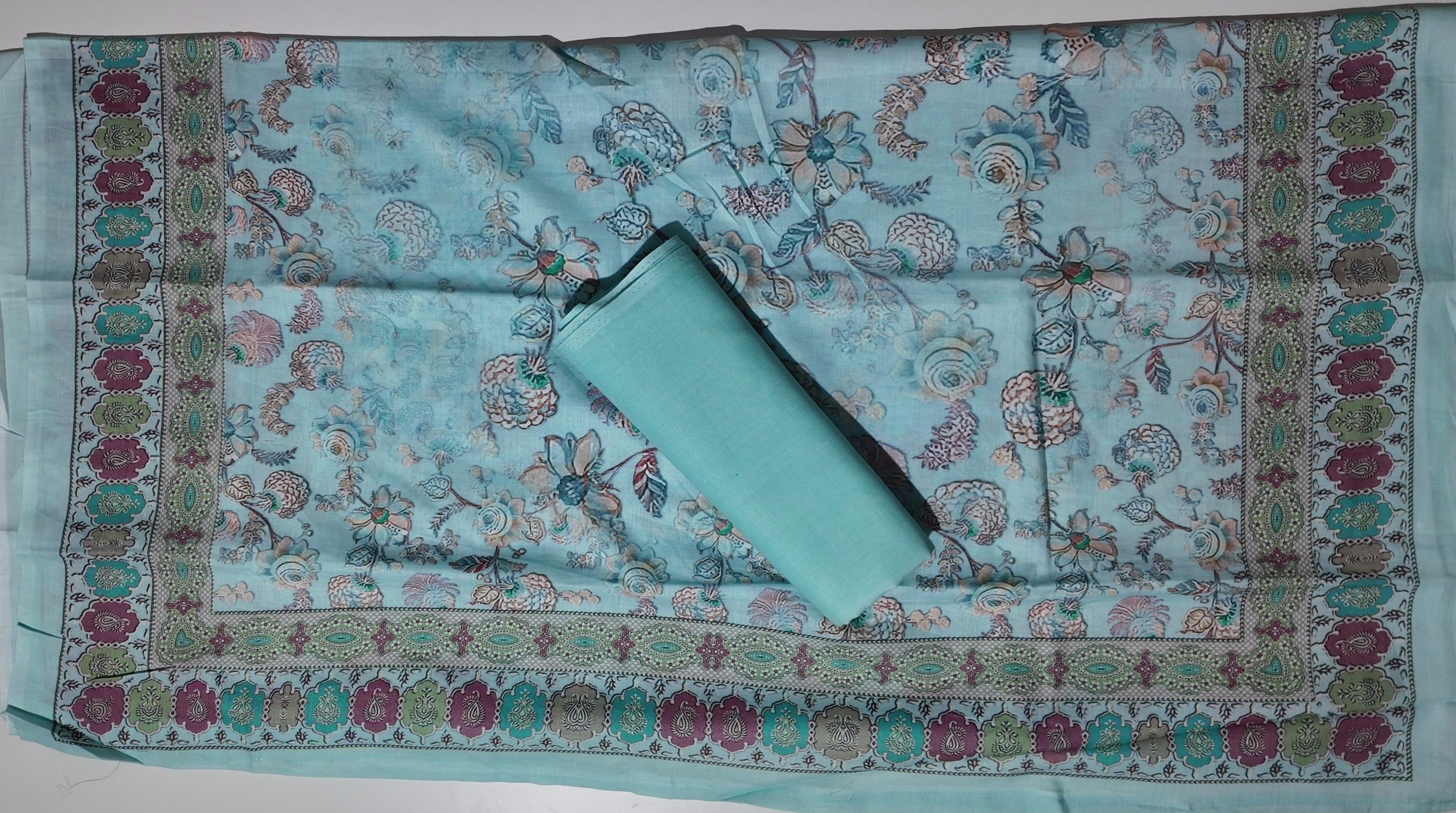 Blossom Dream Unstitched Suit: Embroidered Elegance for Every Occasion