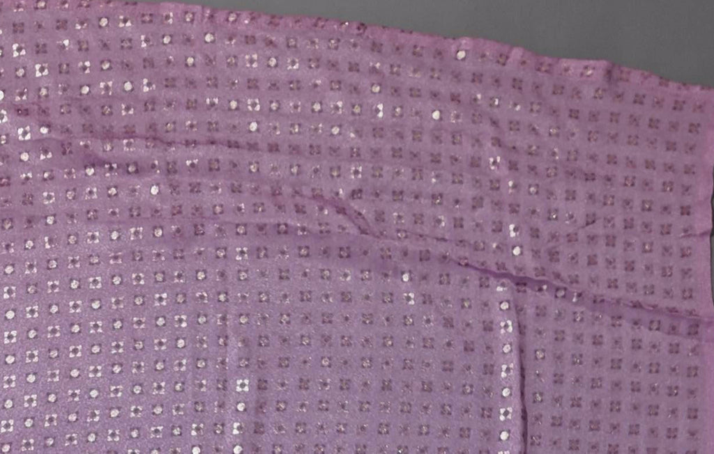 Radiant Lilac Floral Saree for Festive Celebrations",