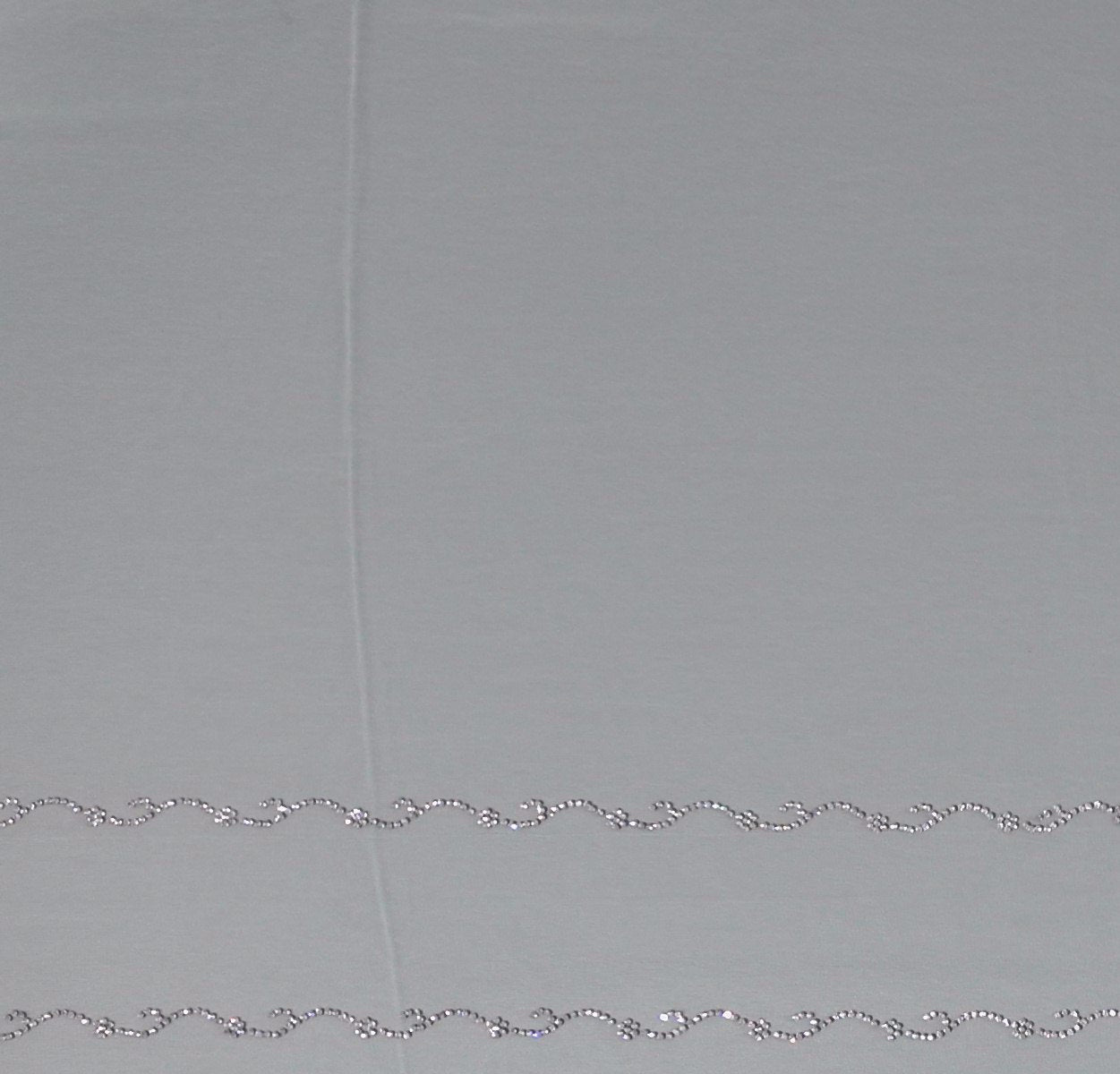 Mint Green Charm: Georgette Saree with Sequined Waves",