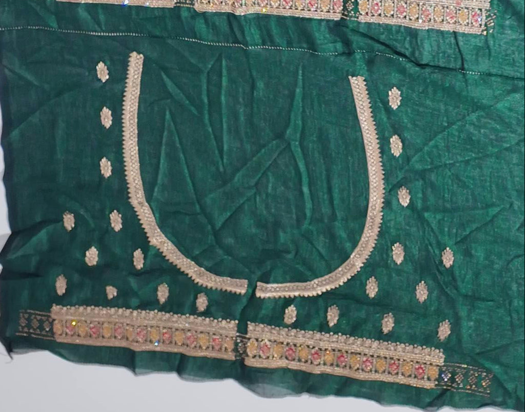 Regal Maroon Saree with Ornate Embroidered Border",