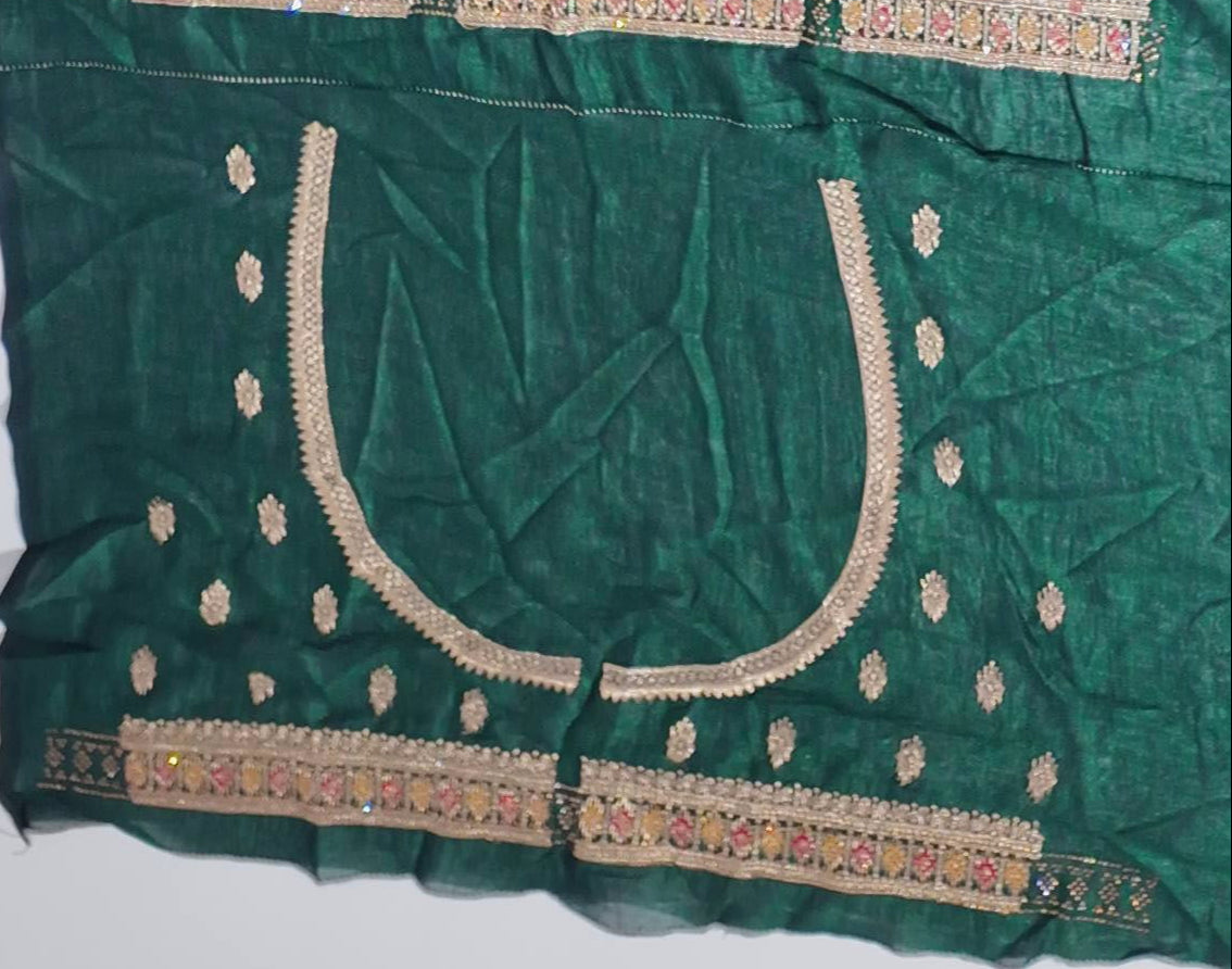 Regal Maroon Saree with Ornate Embroidered Border",
