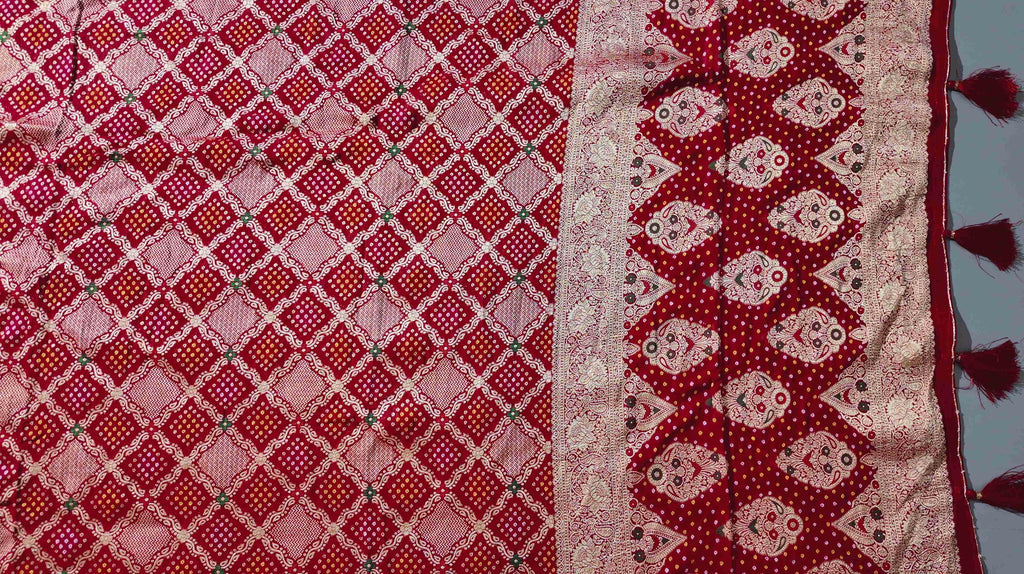 Regal Radiance: Unstitched Royal Red Suit for Festive Celebrations",