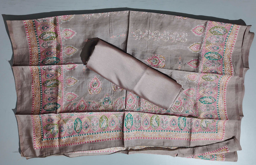 Opulent Paisley Unstitched Suit in Luxurious Fabric