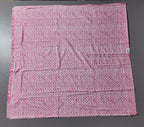 Zigzag Allure: Pink Chevron Unstitched Suit with Mirror Embellishments