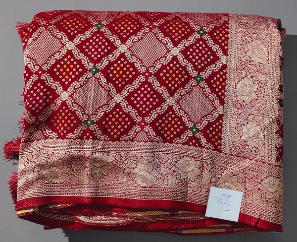 Regal Radiance: Unstitched Royal Red Suit for Festive Celebrations",