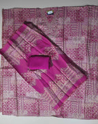 Vibrant Pink Bandhani Silk Suit with Embroidery - Pink - Picture 3