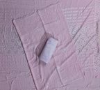Elegant Pink Silk Saree with Silver Leaf Motifs - Pink - Picture 6