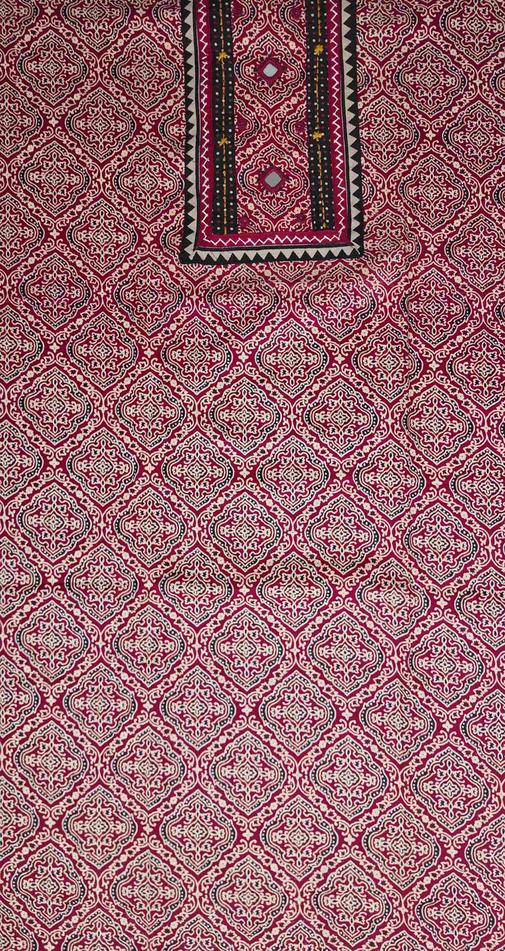 Vibrant Red Bandhani Print Salwar Suit Set - Red - Picture 3