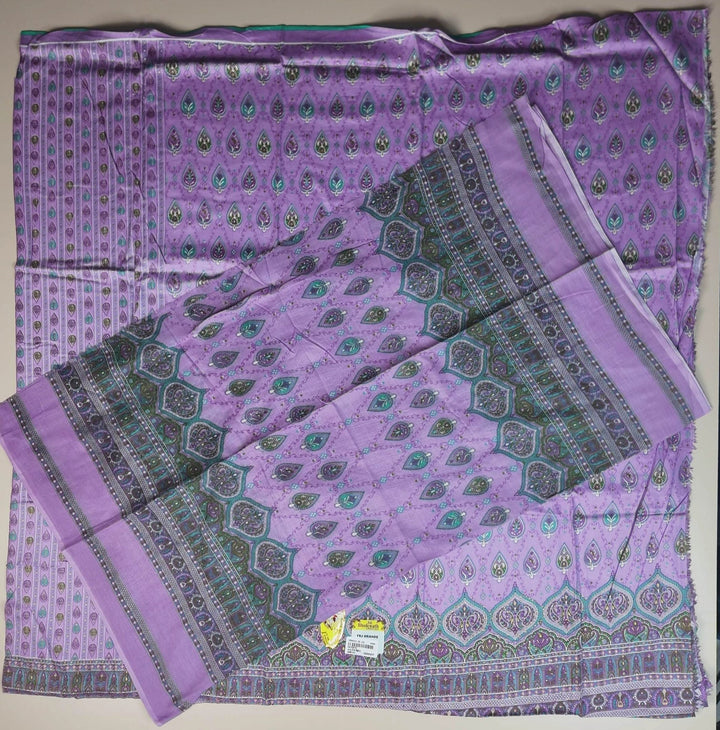 Lavender Paisley Elegance Suit Set - Purple - Picture 5