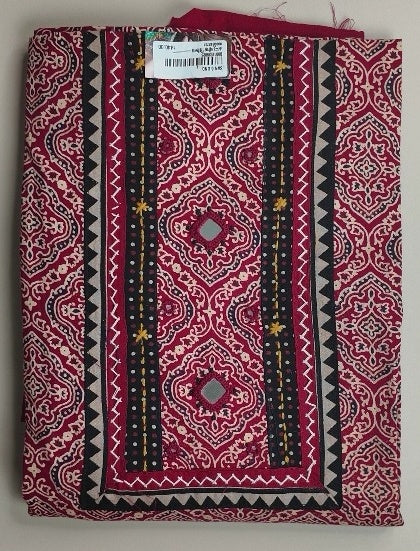 Vibrant Red Bandhani Print Salwar Suit Set - Red - Picture 1