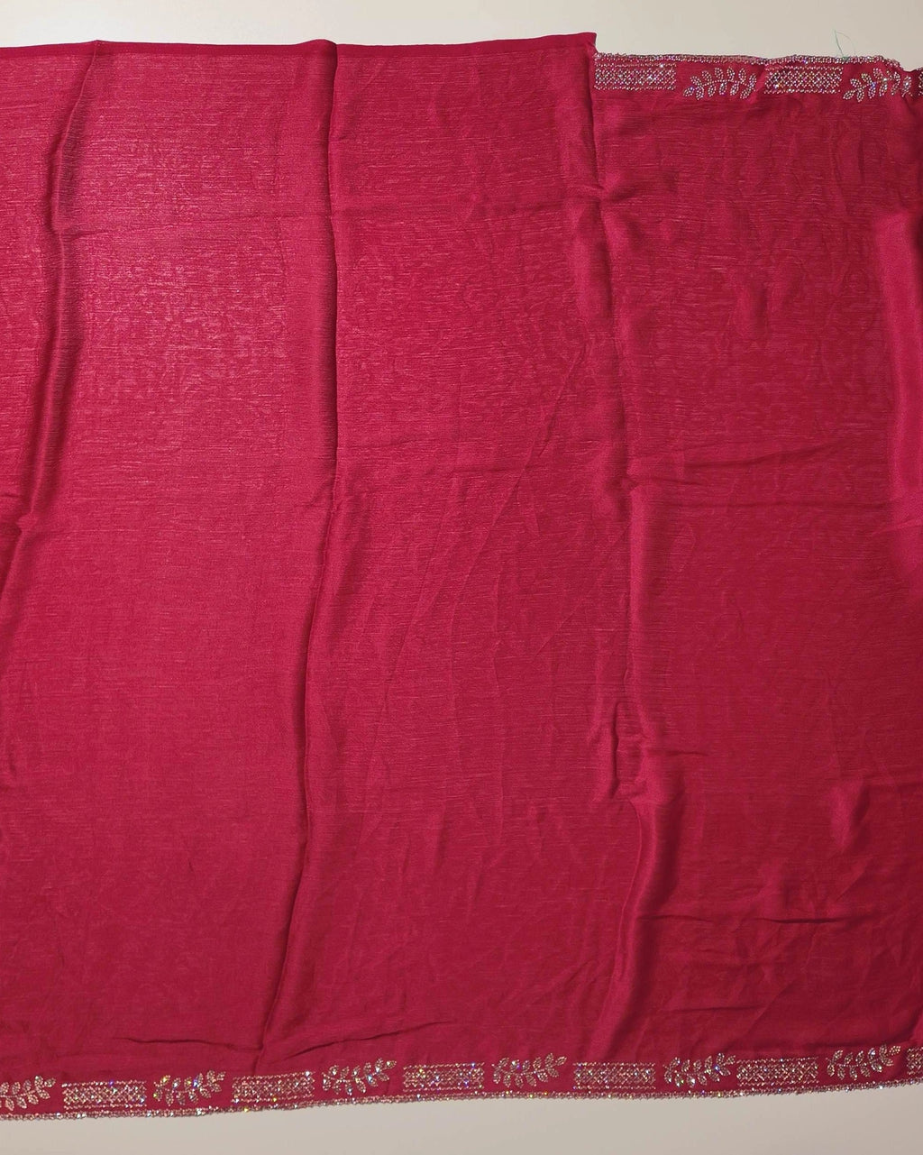 Elegant Maroon Embellished Shawl - Red - Picture 4