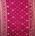 Radiant Magenta Banarasi Silk Saree with Zari Weave - Magenta - Picture 5