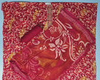 Elegant Red & Gold Floral Anarkali Suit - Red - Picture 4