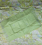 Elegant Lime Green Floral Chiffon Saree - Lime Green - Picture 4