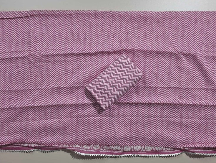 Pink Floral Elegance Cotton Kurta Set - Pink - Picture 5
