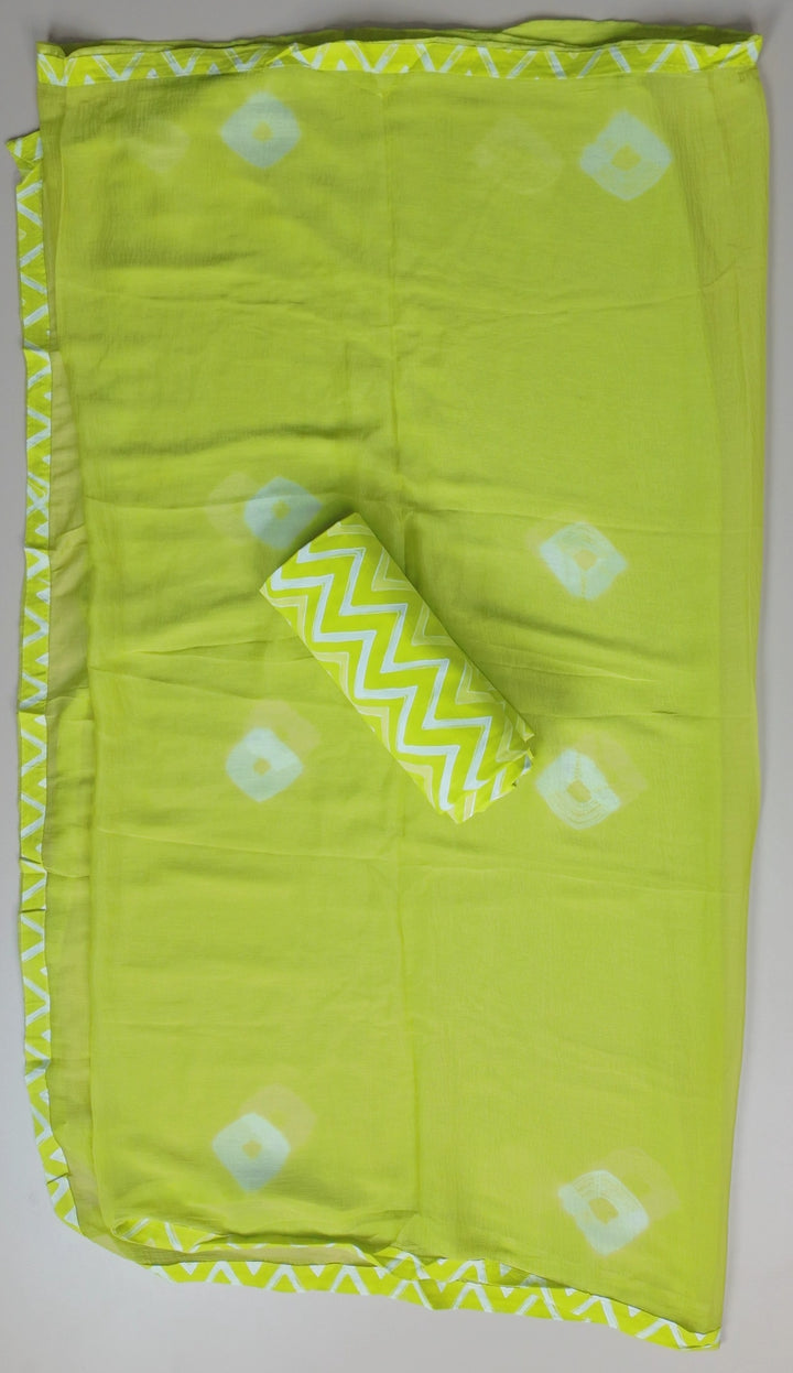 Sunny Yellow Paisley Cotton Suit Set - Yellow - Picture 5