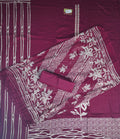 Elegant Maroon Floral Embroidered Suit Set - Maroon - Picture 6