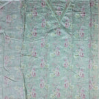 Mint Floral Embroidered Kurta Set - Mint green - Picture 4