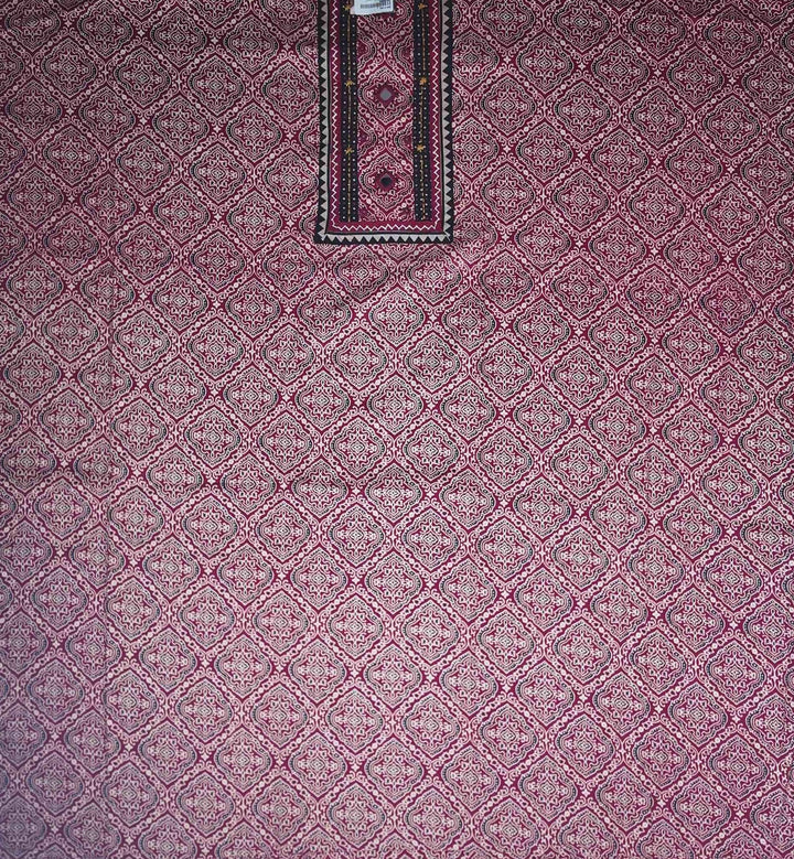 Vibrant Red Bandhani Print Salwar Suit Set - Red - Picture 4