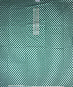 Elegant Green Floral Cotton Saree - Green (1) - Picture 3
