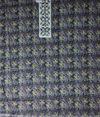Elegant Black Floral Hand-Block Print Suit - Black - Picture 4