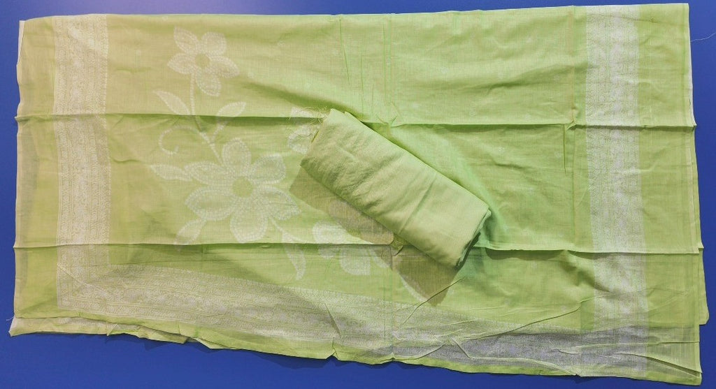 Elegant Lime Green Embroidered Kurta Set - Light green - Picture 2