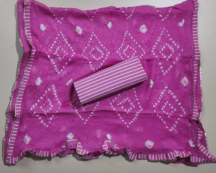 Vibrant Pink Polka Dot Embellished Suit Set - Pink - Picture 5